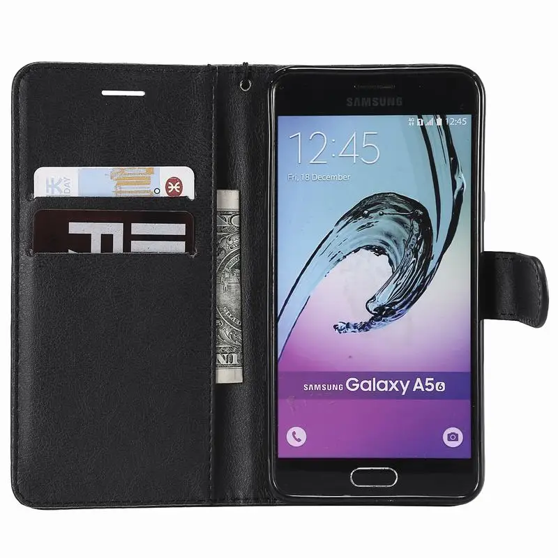 Чехол для Samsung Galaxy A5 2016 A510 A510F роскошный Магнитный Флип-кошелек кожаный чехол