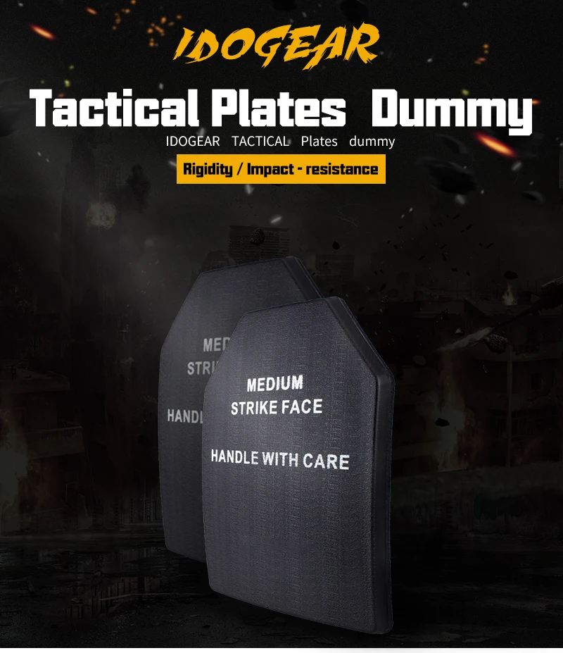 IDOGEAR баллистическая фиктивная пластина набор 9 ''x 12'' аксессуары для переноски панели набор для AVS JPC тактический охотничий жилет бронежилет черный