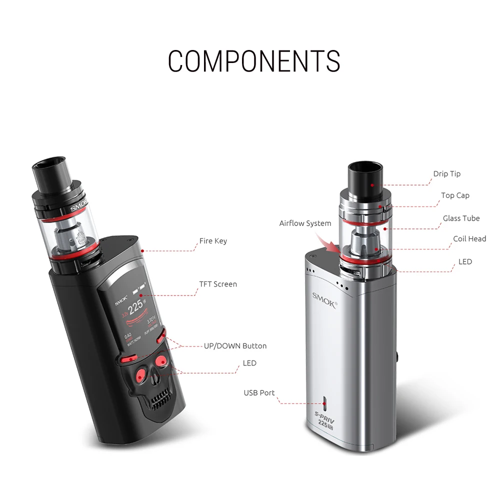 Электронные сигареты электронная сигарета SMOK S-PRIV комплект бокс мод для