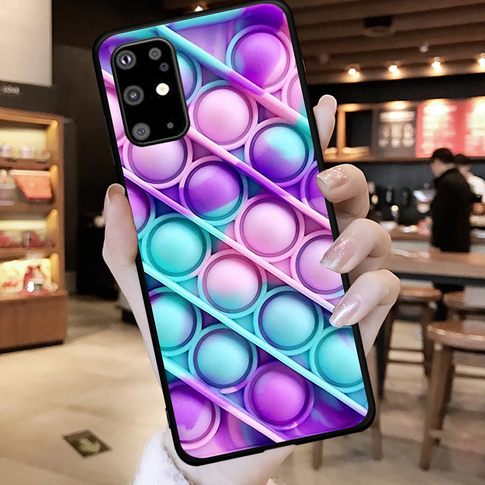 

New Bubble Fidget Reliver Stress Antistress for Samsung Galaxy S7 Edge S8 S9 S10e S20 S21 Note 8 9 10 20 Ultra Plus Phone Case
