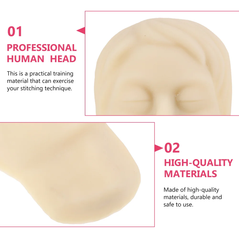 

1Pc Teaching Model Realistic Suture Training Head Model Injection Model