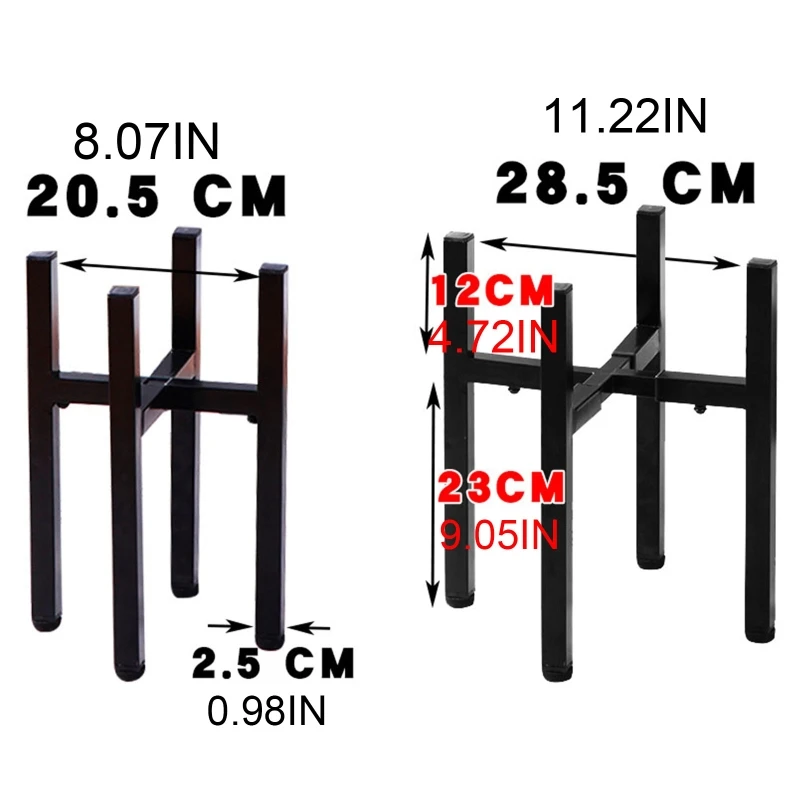 

Metal Telescopic Plant Stand Floor-standing Flower Stand Flowerpot Potted Plant Bonsai Holder Indoor Outdoor Decorations
