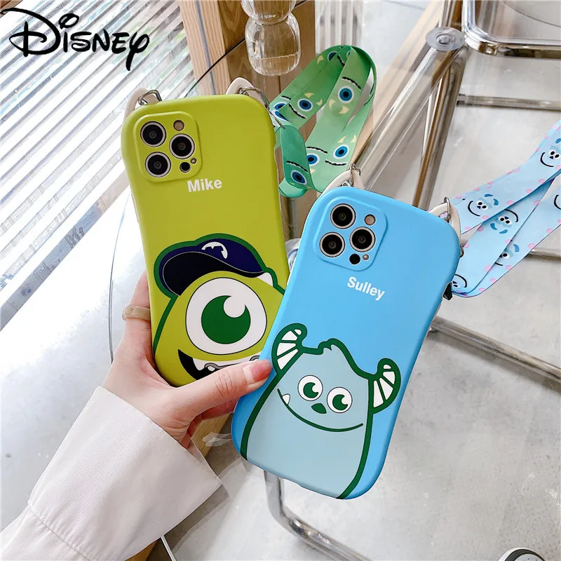 

Disney Monster University couple lanyard phone case for iPhone se2/7plus/8p/xs/xsmax/xr/11pro/11promax/12/12promax/12mini