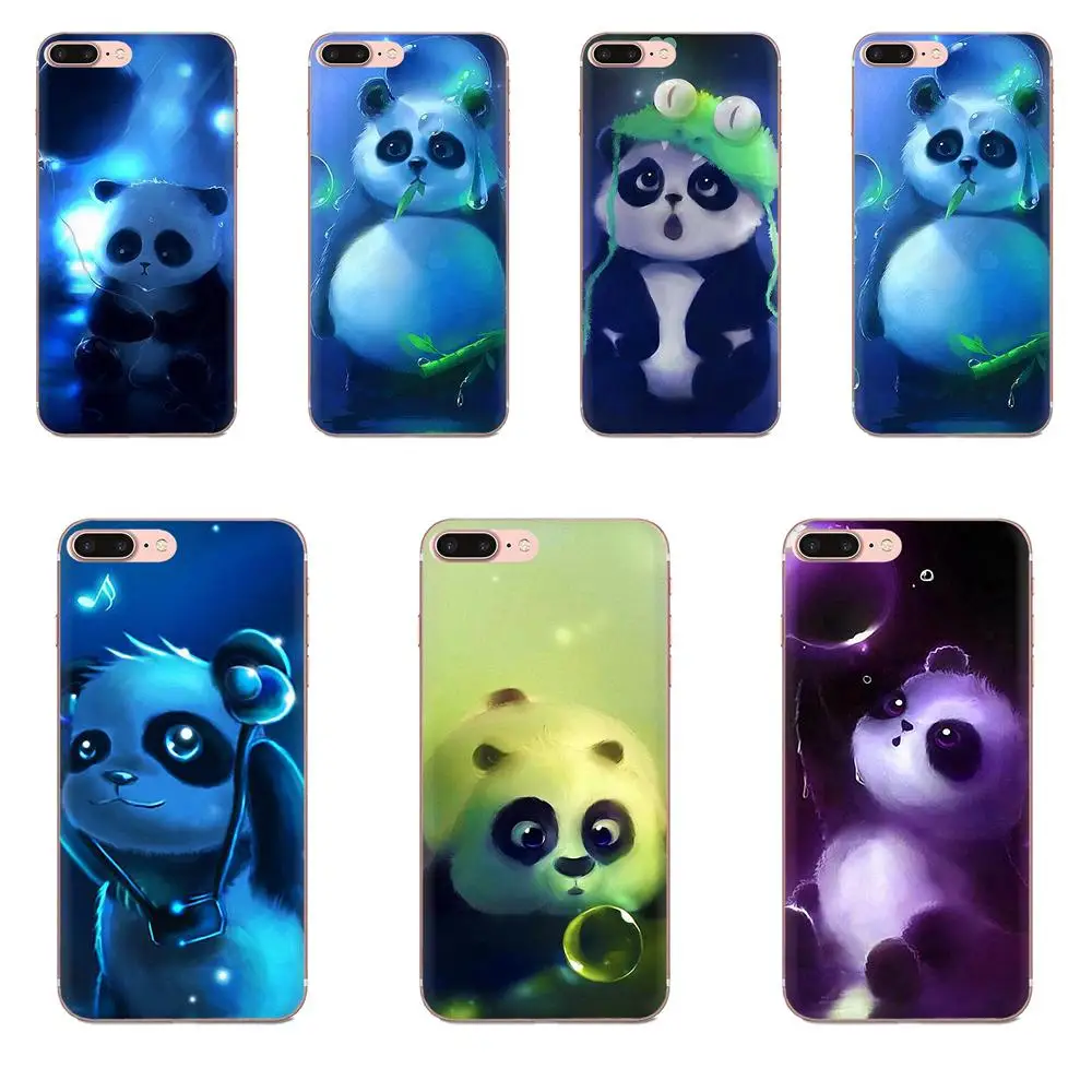 Флуоресцентная панда Мягкий ТПУ чехол для Xiao mi 3 4 4C 4i 5 5s 5X6 6X8 SE Pro Lite A1 Max x 2 Note