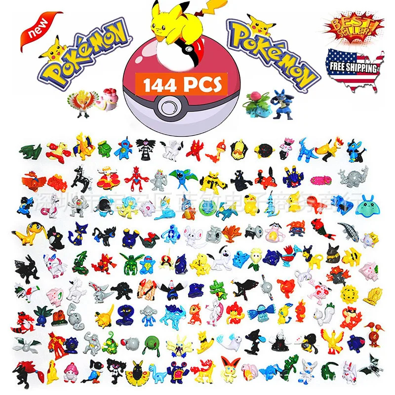 TAKARA TOMY конструктор с фигурками из м/ф “Покемон” 144 разных стилей 24 шт./упак. новых