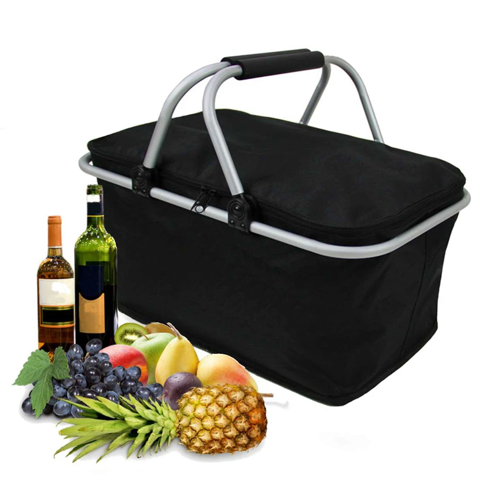 

Складные сумки для пикника, кемпинга, сумка-холодильник с изоляцией, крутая корзина для хранения, сумка-бокс, переносная Корзина для пикника...