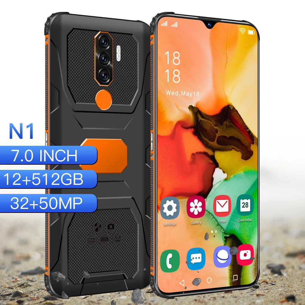 

Global Version N1 5G Smartphone Qualcomm 888 7.0Inch 12+512GB Android 11 Mobilephone 32+50MP HD Camera Face Fingerprint ID