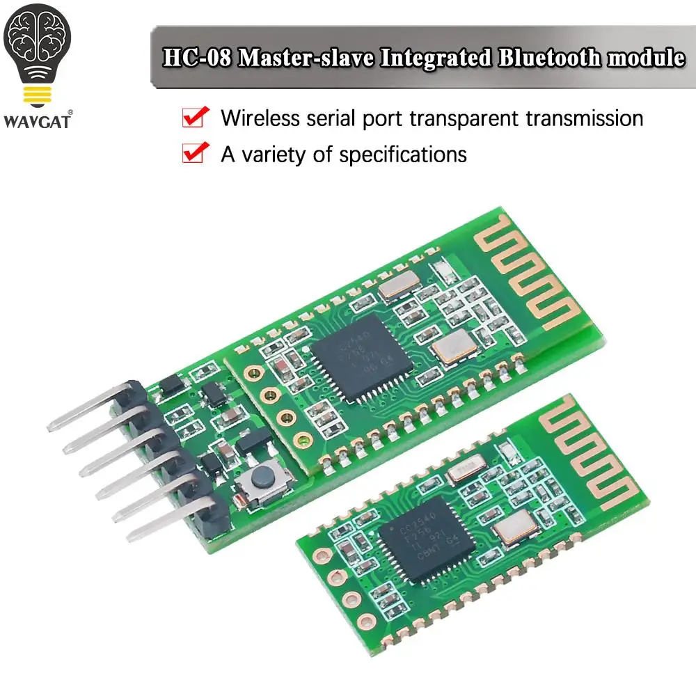 

Модуль последовательного порта WAVGAT HC-08 HC08, Беспроводной Приемопередатчик Bluetooth 4,0 RF с поддержкой порта 9600bps, микроконтроллер малой мощности 3...