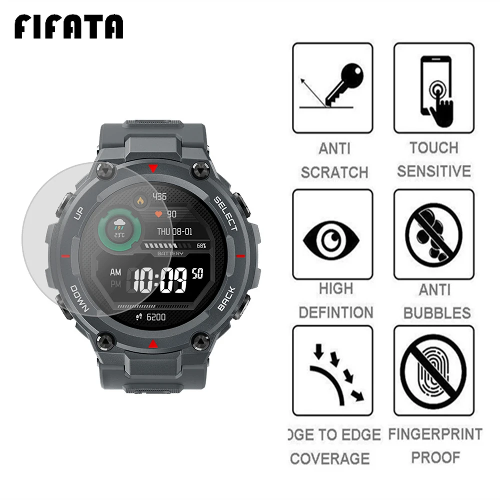 Умные часы Huami Amazfit T-Rex/T-RexPro полноэкранная защитная пленка от царапин |