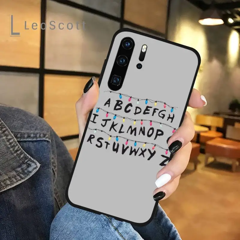 

Stranger Things Christmas Lights Phone Case For Huawei honor Mate P 9 10 20 30 40 Pro 10i 7 8 a x Lite nova 5t