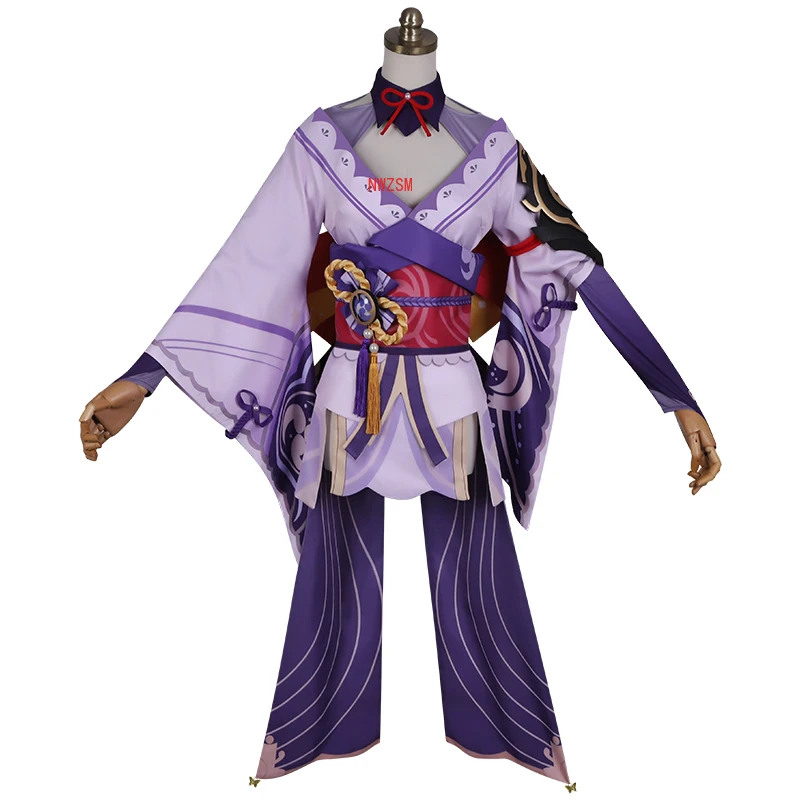 

Игровой костюм для косплея Genshin Impact Raiden Shogun, боевое платье, костюм для Хэллоуина, карнавала Вечерние