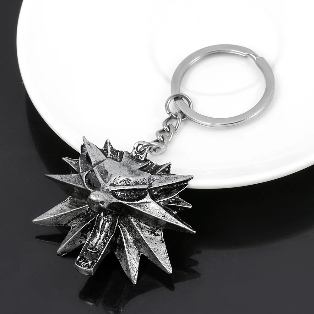 Винтажный брелок с головой дикого волка ювелирное изделие в стиле панк для дикой