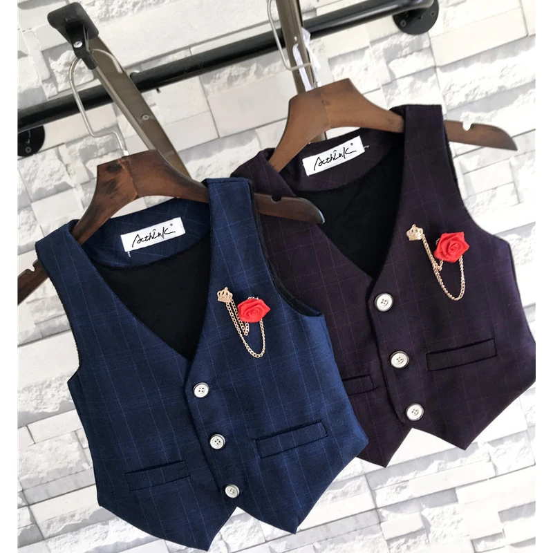 Новинка 2019 зимний теплый жилет ActhInK для мальчиков детский флисовый Термальный