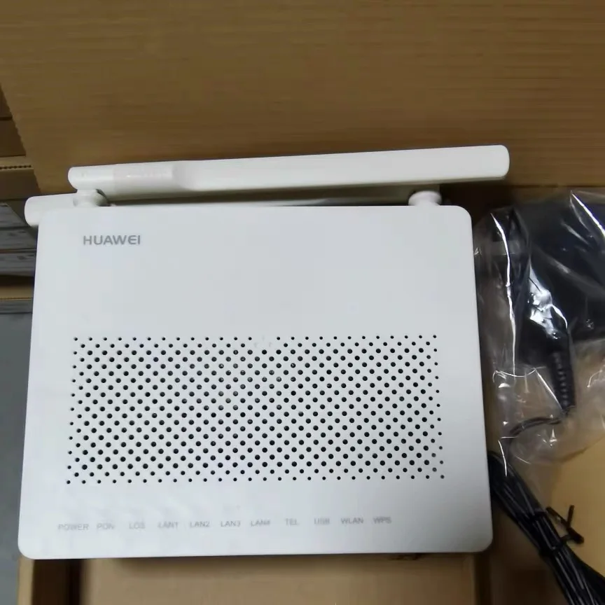 

4 шт. HW EG8145V5 Gpon ONU FTTH 4GE + 1 подставка + 1USB + 2,4G/5G + wifi с английским модемным маршрутизатором с использованием питания