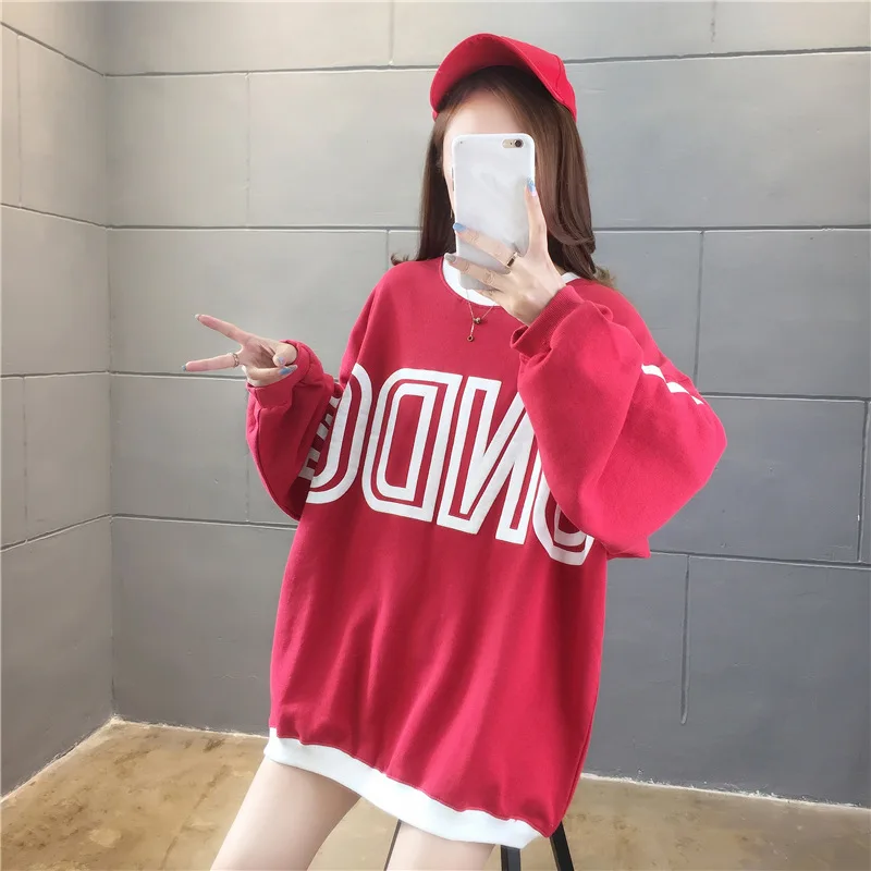 Sweatshirt women clothing Long sleeve jacket women Kawaii crewneck sweatshirt Oversized large Tops sweetshirt pastel clothes