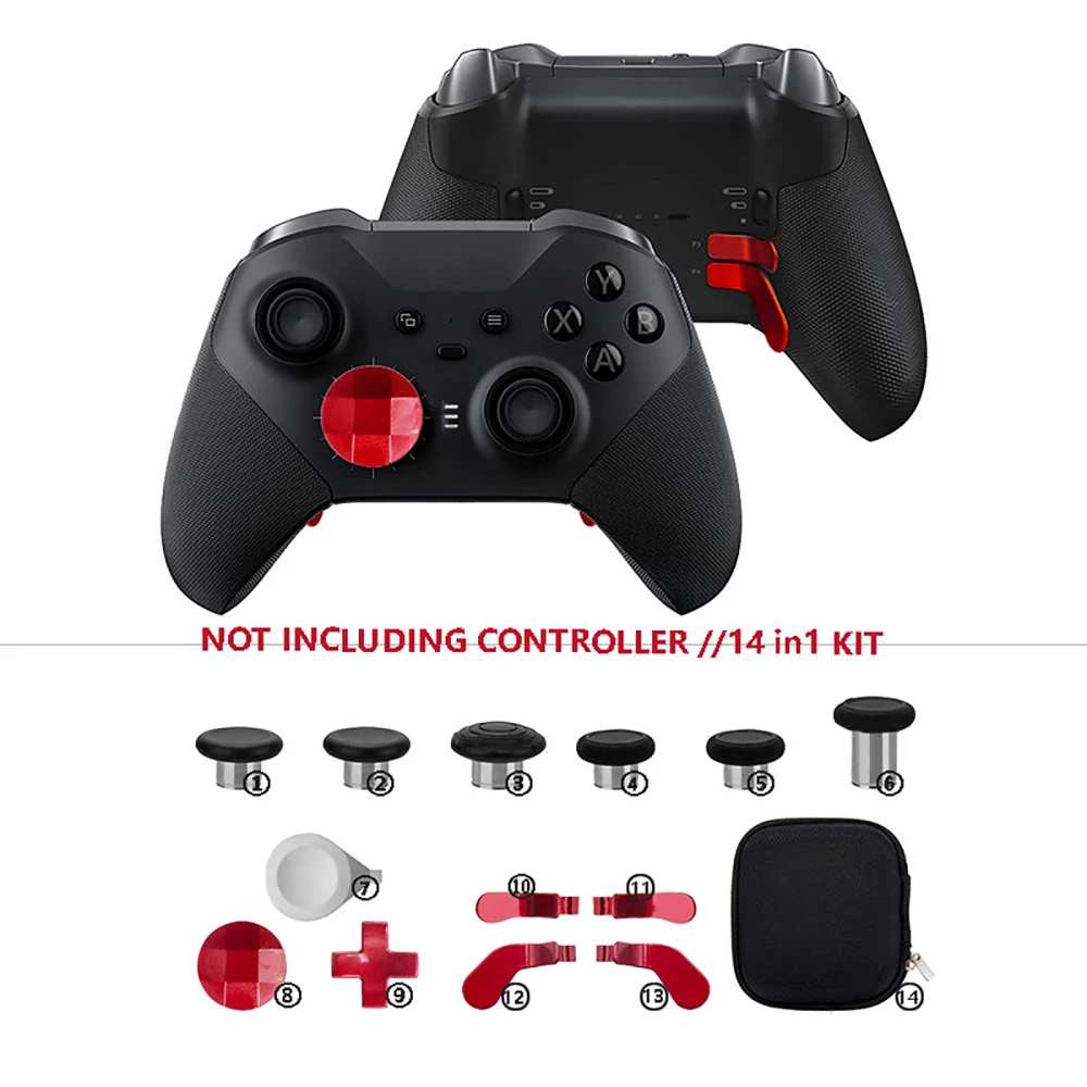 

Игровой контроллер с металлической кнопкой Rocker D-Pad Paddle, джойстик для Xbox One Elite Series 2, запасные части для джойстиков