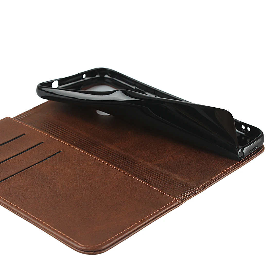 Кожаный чехол для Google Pixel 4A телефона 5 81 дюйма Магнитный с отделением карт 55 дюймов