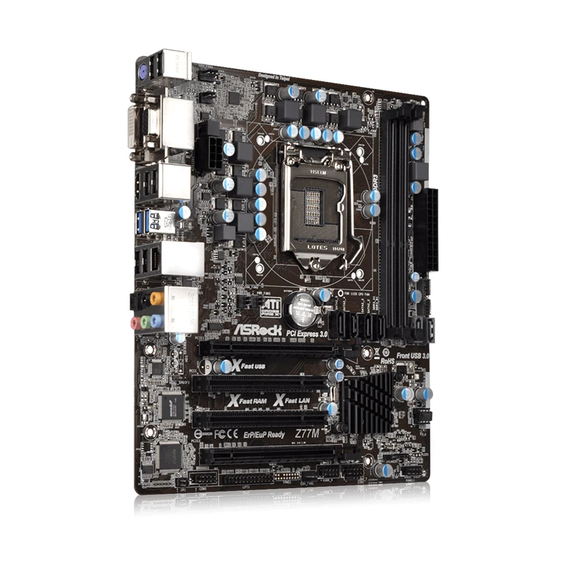 

Motherboard 1155 Motherboard DDR3 For ASRock Z77M Xeon Core i3 i5 i7 Cpus Intel Z77 16GB VGA DVI HDMI PCI-E 3.0 USB3.0 Micro ATX