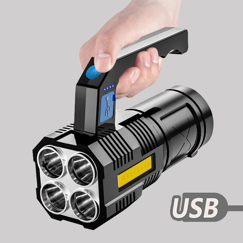 

Portable Flashlight Quad-Core Power Light Charging Shot Lamp Probe Long Endurance for Camping and Tourism Outdoor Lanterns