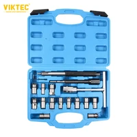 vt01765 17pc diesel injector seat cutter cleaner tool set carbon remover