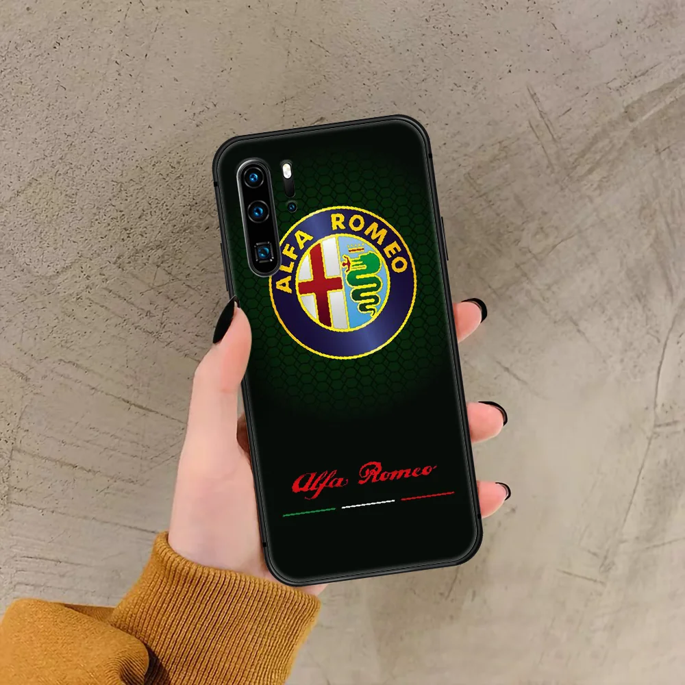 

Alfa Romeo Giulietta Italy Car Phone Case For Huawei P Mate Smart 10 20 30 40 Lite Z 2019 Pro black Etui Luxury Shell Fashion