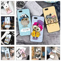 smart baby cute owl lover cartoon phone case for xiaomi mi redmi note 8t 9t 9s 9a 10 7 8 9 lite pro