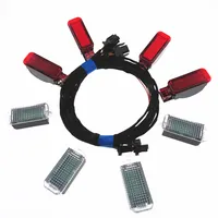 8KD947411 Door Panel Warning Light + LED Interior Foot Light + Cable Kit For A4 A5 A6 A7 A8 Q5 Q7 RS5 6 7 R8 3AD947409