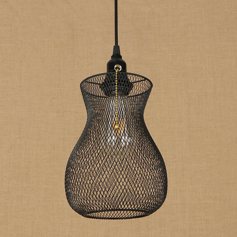 Новинка подвесной светильник в виде железной клетки светодиодный E27 стиле