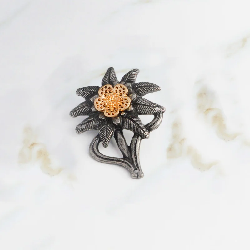Винтажная Edelweiss брошь для горных солдат, немецкая армейская Элитная Кокарда, винтажный значок для шляпы, военные украшения, подарок