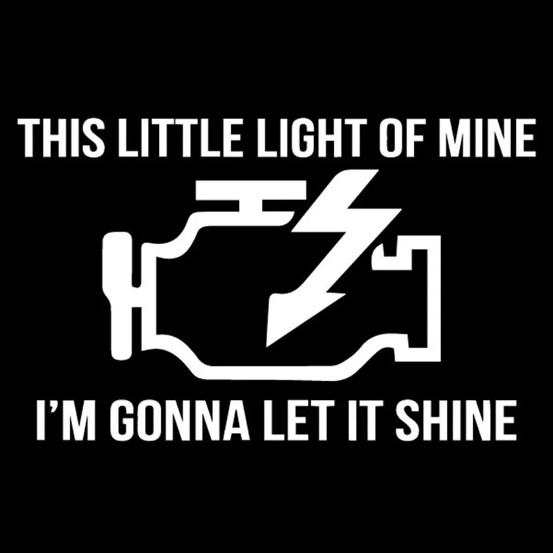 Volkrays креативные автомобильные Стикеры это маленький мой светильник я собираюсь