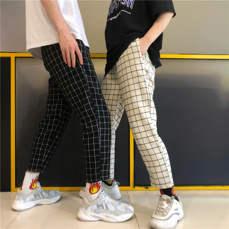 Heydress винтажные лоскутные брюки Харадзюку женские мужские брюки эластичные брюки с высокой талией корейские повседневные Прямые брюки