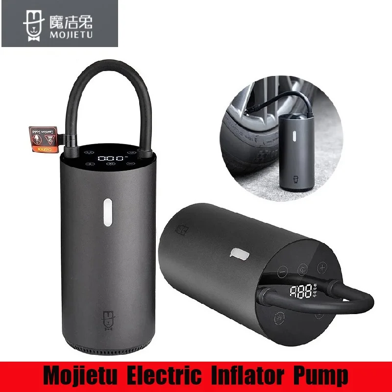 

Портативный интеллектуальный цифровой датчик давления в шинах Roidmi Mojietu, электрический насос для накачивания для велосипеда, мотоцикла, авт...
