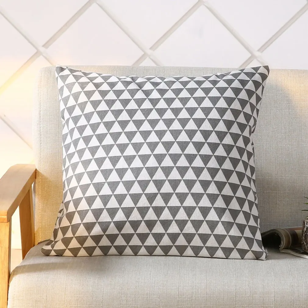 45x45 см домашняя мягкая декоративная короткая стильная льняная наволочка для