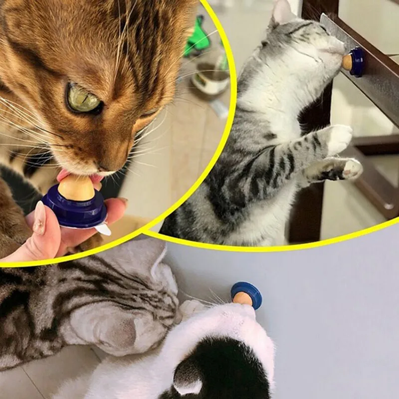 1 шт. здоровые кошачьи закуски кошачья мята сахарные конфеты лизание питание гель энергетический шар игрушка для кошек котят игральные изделия для домашних кошек Новинка