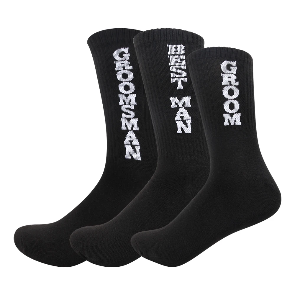 For Grooms And Groomsmen 2021 New Breathable And Shaping Fashion Sock For Male Wedding Anti-friction Socks