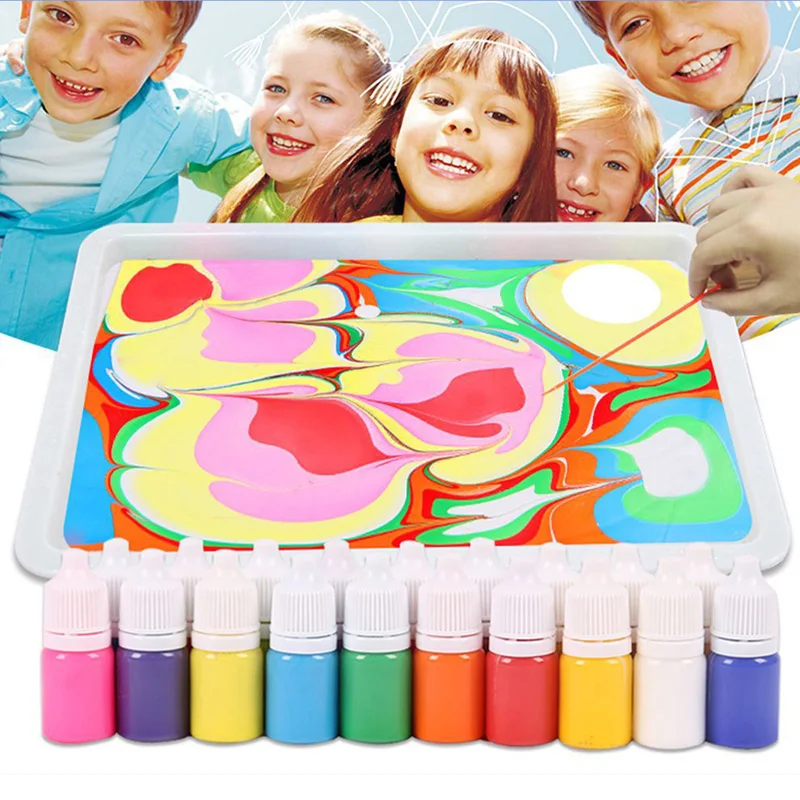 Hot Hydrographics Water Transfer Marbling Painting Set on Drawing Tools Kit PLD | Дом и сад