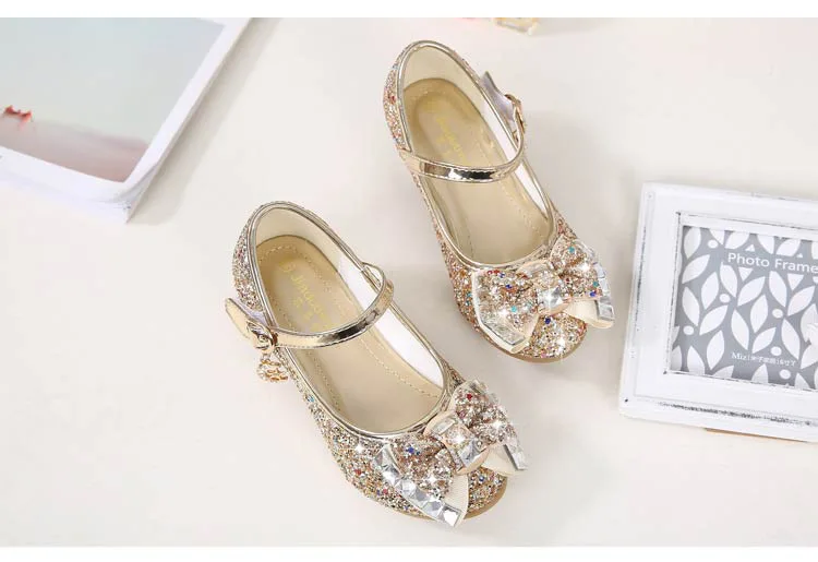 boy sandals fashion Princess Girls Party Shoes Children Sandals Colorful Sequins High Heels Shoes Girls Sandals Peep Toe Summer Kids Shoes CSH813 bata children's sandals