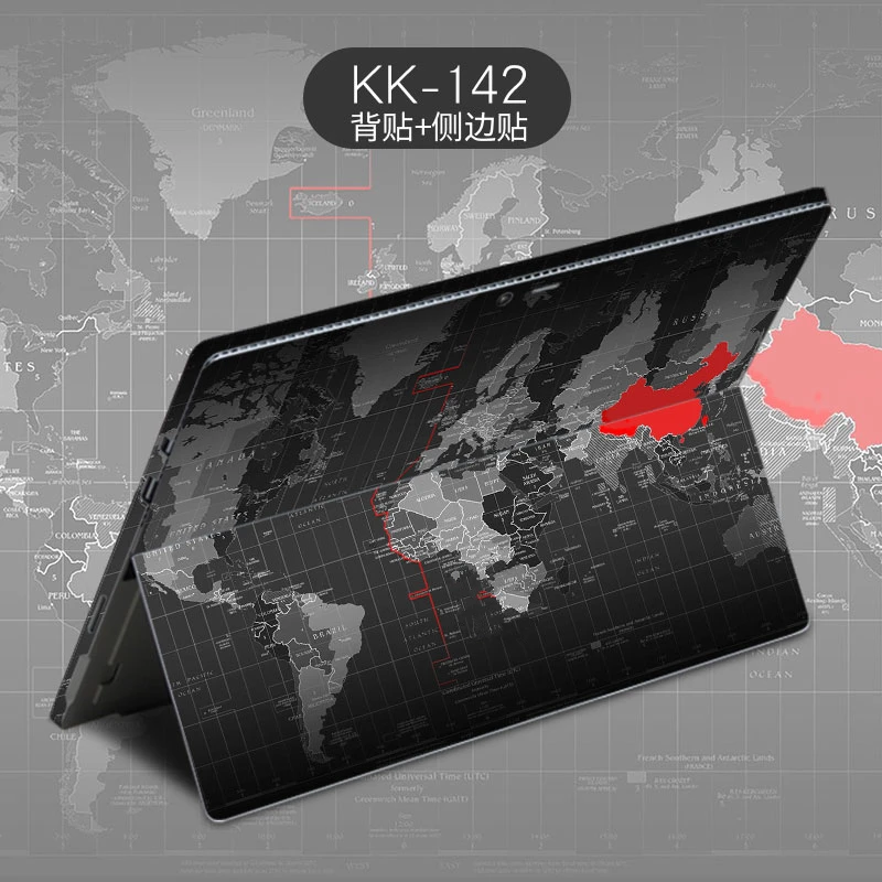 Виниловая наклейка для ноутбука с изображением старой карты Microsoft Surface Pro 4 5 6