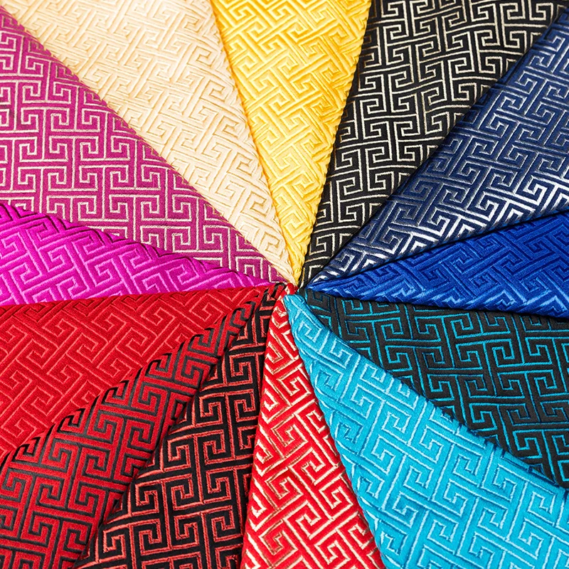 Жаккардовая атласная ткань в китайском стиле парча материал для шитья кимоно