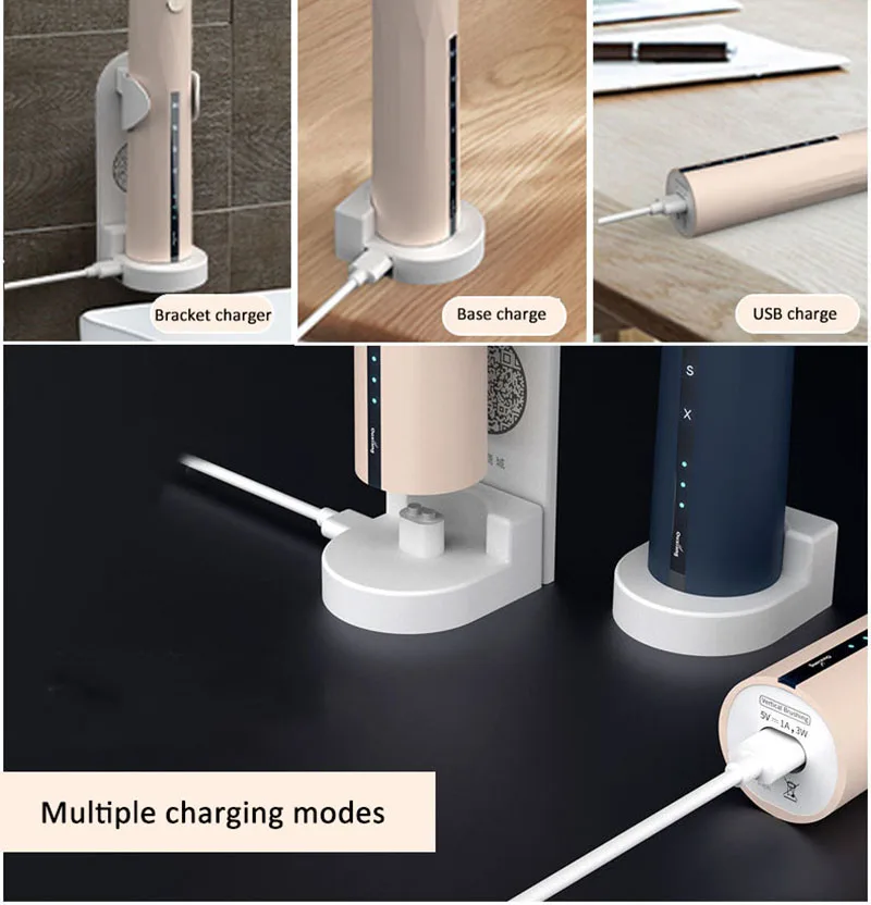 Электрическая звуковая зубная щетка интеллектуальное ультразвуковое