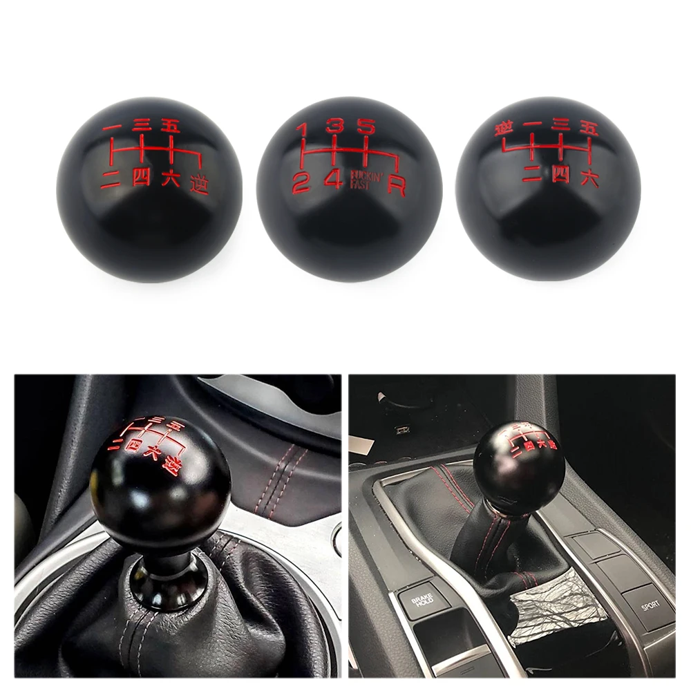 

JDM style black 6 Speed M10X1.5/M10X1.25/M8X1.25 Gear Shift Knob For Honda Acura/TOYOTA/NISSAN