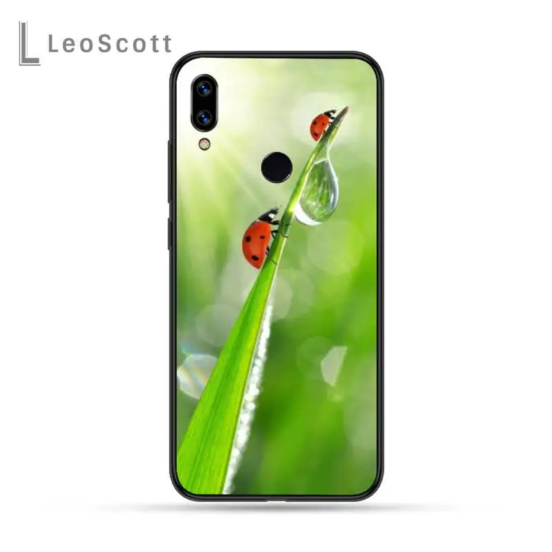 

four leaf ladybug daisy Phone Case For Xiaomi Redmi Note 4 4x 5 6 7 8 pro S2 PLUS 6A PRO