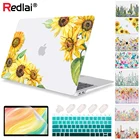 Матовый пластиковый жесткий чехол с цветочным принтом для MacBook Air 13 дюймов 2020 A2179 A1932 A2337, чехол для ноутбука Pro 13 15 16 дюймов A2338 A2289