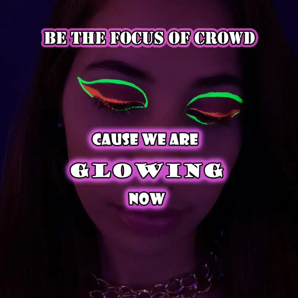 Неоновая Радужная подводка для глаз с эффектом блеска 50 г|Краска тела| |