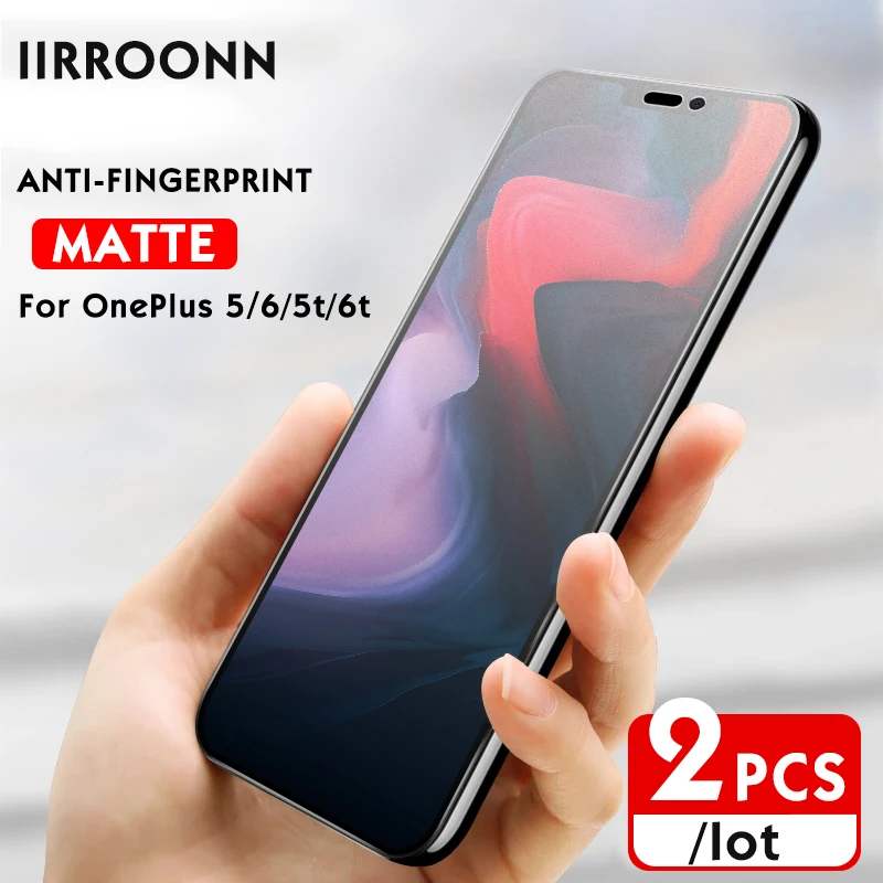 2 шт./лот матовое закаленное стекло для Oneplus 5 6 5T 6T Защита экрана 6t 5t защита от