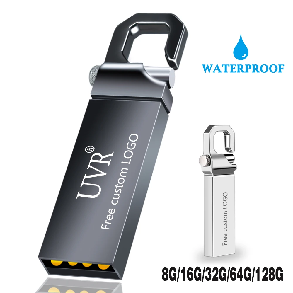 Металлический usb флеш-накопитель 8 ГБ, флеш-накопитель 64 ГБ, флеш-карта памяти 16 Гб, usb 2,0, флеш-накопитель 32 ГБ, память usb 128 ГБ, ключ, печать логотипа