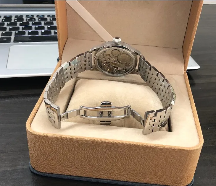 Часы мужские механические 44 мм с черным циферблатом 6498|watch men|watch men watchwatch watch |