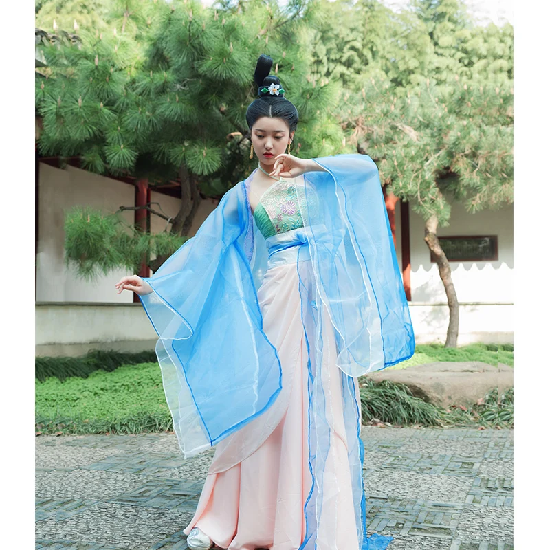 

cosplay hanfu women Movie tv costumes traditional Chinese costumes female costumes elegant fairy costumes chiffon skirts