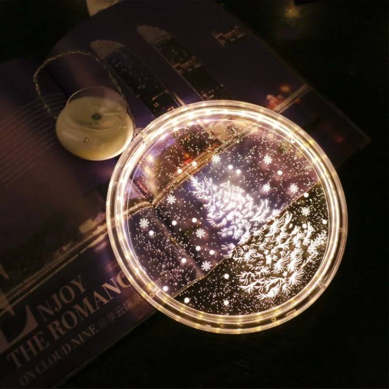 Светодиодный светильник для рождественского окна декоративное освещение