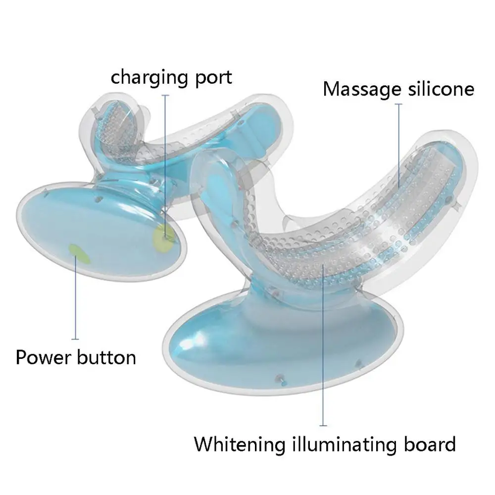 360 ° автоматический ультразвуковой электрический зубная щетка U Тип зуб